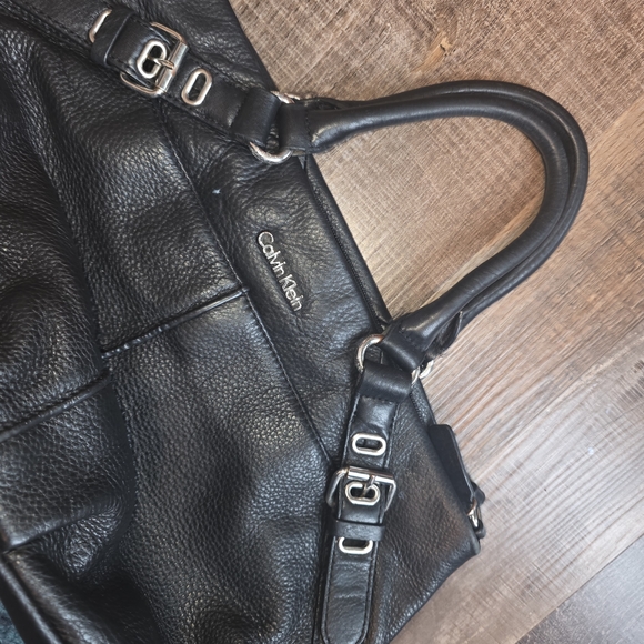 Calvin Klein Black Leather Handbag - Picture 3 of 10